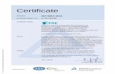 Certificate - Siemens...Page 2 of 4 Annex to certificate Standard ISO 9001:2015 Certificate Registr. No. 01 100 1431182  ® TÜV, TUEV and TUV are regist