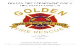 GOLDEN FIRE DEPARTMENT FIRE & LIFE SAFETY DIVISION1 . GOLDEN FIRE DEPARTMENT FIRE & LIFE SAFETY DIVISION . 911 10th Street . Golden, Colorado 80401 . 303-384-8094 . Contractor’s