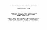 “VLBI2010: Current and Future Requirements for Geodetic ... · generation geodetic VLBI system was established based on the recommendations for future IVS products detailed in the