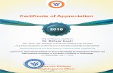Certificate of Appreciation 2018 This certificate is ...mahyarasadi.com/Archive/Seminar/nafta2018cert.pdf · Certificate of Appreciation 2018 This certificate is awarded to Dr. Mahyar