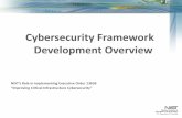 Cybersecurity Framework Development Overview · NIST Issues RFI – February 26, 2013 1 st Framework Workshop – April 03, 2013 Completed – April 08, 2013 . Identify Common Practices/Themes