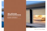 ALPHA AWNINGS - Sunway › wp-content › uploads › 2018 › 11 › Alph… · Alpha Awnings have been independently tested & proven to significantly reduce cooling energy costs