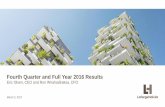 Fourth Quarter and Full Year 2016 Results › sites › lafargeholcim.com › ... · 2019-04-04 · Fourth Quarter and Full Year 2016 Results Eric Olsen, CEO and Ron Wirahadiraksa,