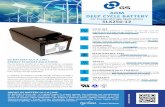 For Energy Storage Applications SLX250-12 · 2017-03-30 · ENERGY STORAGE SOLUTIONS The GS Battery SLX250-12 is part of GS Battery’s complete line of rechargeable batteries and