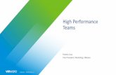 High Performance Teams - B2B Marketing Leaders Forum APAC · 2019-05-24 · High Performance Teams Pamela Cass Vice President, Marketing, VMware. Confidential │ ©2019 VMware, Inc.