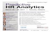 Gaining the Competitive Edge! Predictive HR Analytics · 2019-06-29 · RegisteR today! Call 1.800.474.4829 • Fax 1.800.474.4829 • Gaining the Competitive Edge! March 28 – 29,