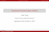 Variational Autoencoders (VAEs) - yyang767/research/VAE_Yuqin.pdfآ  Preliminaries Variational Autoencoders