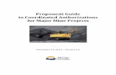 Proponent Guide to Coordinated Authorizations for Major ... Proponent Guide to Coordinated Authorizations