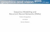 Sequence Modelling and Recurrent Neural Networks (RNNs) · •Neural Networks (recap) and Deep Learning •Improving DNN: Hyperparameter tuning, regularization, optimization •Convolutional