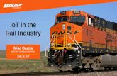 IoT in the Rail Industry...2017/06/19  · IoT in the Rail Industry Mike Garcia DIRECTOR, TECHNOLOGY SERVICES JUNE 19, 2017 • BNSF Overview • Sensor Applications • Advanced,