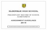 PRELIMINARY Record of School Achievement · This Record of School Achievement will be issued by NESA and will: e cumulative, showing a student’s achievement until the time they