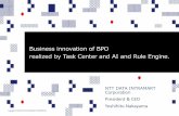 Business innovation of BPO realized by Task Center and AI ... · Copyright © 2018 NTT DATA INTRAMART CORPORATION 1 A demand for BPO has greatly increased, but there is room for various