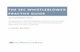 THE SEC WHISTLEBLOWER PRACTICE GUIDE...The SEC Whistleblower Practice Guide Navigating the SEC Whistleblower Program and the Rules and Procedures that Can Lead to Financial Rewards