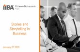 Business Storytelling in Stories and - IIBA Ottawa-Outaouais · Business Data Analytics 8 • Big data and analytics is increasingly being used by companies to make informed business