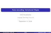 Auto-encoding Variational Bayes - Universitetet i 2019-10-28آ  Auto-encoding Variational Bayes Vinit