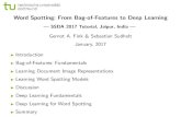 Word Spotting: From Bag-of-Features to Deep Learningpatrec.cs.tu-dortmund.de/pubs/papers/SSDA17-Tutorial-Fink.pdf · Word Spotting: From Bag-of-Features to Deep Learning | SSDA 2017