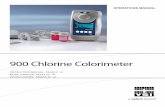 900 Chlorine Colorimeter - Cole-Parmer · 2018-07-01 · 900 Chlorine Colorimeter OperatiOns Manual InstruCtIon Manual: Pages 2 - 21 Mode d‘eMPloI: Pages 22 - 41 InstruCCIones: