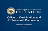 Office of Certification and Professional Preparation · Office of Certification and Professional Preparation has denied an application based upon evidence of misconduct by the applicant