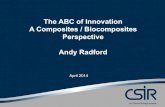 The ABC of Innovation A Composites / Biocomposites Perspective Andy Radford · 2016-05-03 · A Composites / Biocomposites Perspective Andy Radford April 2014 . Composites in South