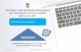 PAYMENT - tax.assam.gov.in › GST › DUTIES › TDS PPT updated on 2… · COMMISSIONERATE OF TAXES , ASSAM 36 I. PAYMENT BY DDO ( NON WORK TREASURY) The DDO should maintain a Register