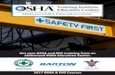 Get your OSHA and EHS training from an authorized OSHA ...docs.bartonccc.edu › grandview › documents › barton... · OSHA 7405 - Fall Hazard Awareness for the Construction Industry