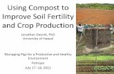 Using Compost to Improve Soil Fertility and Crop Production · Using Compost to Improve Soil Fertility and Crop Production Jonathan Deenik, PhD ... Managing Pigs for a Productive