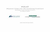 POLST Physician Orders for Life Sustaining Treatment · Center for Ethics in Health Care, Oregon Health & Science University, with representatives from numerous health care provider
