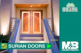 Start here Surian doorS - M&B Building Products · Glazed Cricket Bat Entrance with leadlights Size 2590 x 1850 High Victorian Entrance with Leadlights Size 2590 x 1850 For the majestic