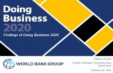 Findings of Doing Business 2020 - World Bankpubdocs.worldbank.org/en/969941582081054931/021920-Findings-of-Doing-Business-2020...25 Kazakhstan 79.6 Economy Score 26 Iceland 79.0 27