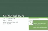 2019 AICP Exam Review - Georgia Planning Association...2019 AICP Exam Review GPA - Georgia Tech David C. Kirk, FAICP Partner - Troutman Sanders LLP January 26, 2019. The opinions expressed