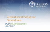 Security Career Accelerating and Pivoting yourInfoSEC Engineer -> Principle Security Consultant -> [Beach Bum] Entry path: MISM Info Sys Management Internships: AppDev, IT Proj Mgt,