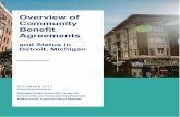 Overview of Community Benefit Agreements report Final.pdfOverview of Community Benefit Agreements and Status in Detroit, Michigan. 2 . 3 ... on December 2, 2016, that could be a model