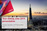 Year ending June 2019 presentation - Arqiva · 1. Sole provider of Managed Transmission Services and Network Access for digital terrestrial television. 2. Terrestrial Broadcast (TB)