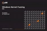 Windows Kernel Fuzzing - F-Secure Labs › assets › BlogFiles › bg... · Labs.mwrinfosecurity.com | © MWR Labs 20 Procedures –Example Window Proc •Python wrapper functions