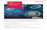 Ricoh Ransomware Protection - BullWall · Ransomware has evolved into enterprise-grade malware that holds computers and data files hostage, locks down entire systems swiftly, and