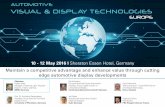 AUTOMOTIVE VISUAL & DISPLAY TECHNOLOGIES · display technologies • Safety requirements of display devices Prof. Dr. Karlheinz Blankenbach, President of the German Flat Panel Display