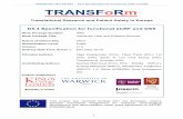 D5.4 Specification for functional eCRF and DSS...TRANSFoRm)FP7),247787)))))D5.4)Specificationfor)functional)eCRFand)DSS) 1)) Translational Research and Patient Safety in Europe D5.4
