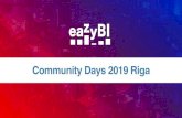 eazyBI Community Days 2019 opening...eazyBI 4.6 Features Highlights • Jira Portfolio data import • Row / column dimensions as page filter dimensions • Show / hide available dimensions,