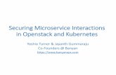 Securing)MicroserviceInteractions) …...Requirements for a Microservices Security Solution • Addresses&new&threats – Dynamically&adapt&to&the&ever5changing&workloads – Minimal&trust&in&application&and&infrastructure