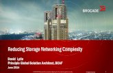 Reducing Storage Networking Complexity · Data Center Architecture of the Future . The On-Demand Data Center . NETWORK . Network Virtualization . SERVER Virtual Machines . STORAGE
