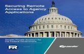 Securing Remote Access to Agency Applications · Why ZPA for federal agencies? Cloud-like experience for remote users • Consistent user experience for agency applications in AWS