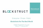 Blockchain For The Real World - WKO.at · And the built-in decentralized (ergo, secure) exchange is ready for your utility, asset or payment token ... Blockchain Business Applications: