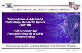 Telemedicine & Advanced Technology Research Center (TATRC) … · 2011-11-10 · Advanced Technology Research Center (TATRC),Bldg. 1054 Patchel Street,Fort Detrick,MD,21702 8. ...