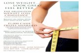 LOSE WEIGHT… LOOK GREAT… FEEL BETTER · 2013-04-08 · 2013 Weight LOSS Challenge! Terms & Conditions The Arlington Dental Spring Weight Loss Challenge Poughkeepsie • Fishkill