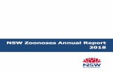 NSW Zoonoses Annual Report 2018 · NSW Zoonoses Annual Report: 2018 Page 4 Leptospirosis Leptospirosis is a disease of humans and animals caused by Leptospira bacteria, found in infected