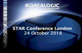STAR Conference London 24 October 2018 - Datalogic STAR Conference... · Automatic Data Capture (leadership deriving from the acquisition of PSC USA ) ... Logistics Robotics Internet