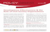Development Effectiveness & the Role of Civil Society Organisations … · 2013-12-12 · Development Effectiveness & the Role of CSOs 2014 in Mexico. This meeting will assess the