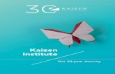 07 KAI CD REA PRINT 30 Years Doppelseiten - Kaizen · 3 Masaaki Imai, Founder of Kaizen Institute Fellow KAIZENers, We are celebrating our 30th anniversary this year. In 1985, Kaizen