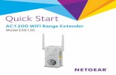 AC1200 WiFi Range Extender - Netgear · 2017-06-07 · 2 Getting Started The NETGEAR WiFi Range Extender increases the distance of a WiFi network by boosting the existing WiFi signal