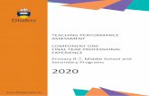Teaching Performance Assessment - Component one › ... › tpa-component-one.pdf · 2020-01-14 · Page 1. INTRODUCTION. This document contains the guidelines for successfully completing